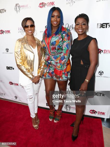 Rapper and Hip Hop Sisters Network founder/chairman MC Lyte, rapper Remy Ma and Hip Hop Sisters Network President/CEO and Co-Founder Dr. Lynn...