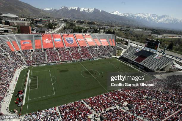 Colorado Rapids versus Real Salt Lake at Rice-Eccles Stadium. Real Salt Lake won 1-0.