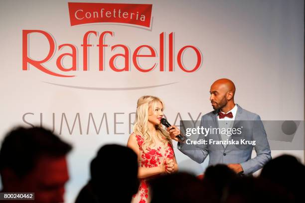 Shirin David and Chris Brow attend the Raffaello Summer Day 2017 to celebrate the 27th anniversary of Raffaello on June 23, 2017 in Berlin, Germany.