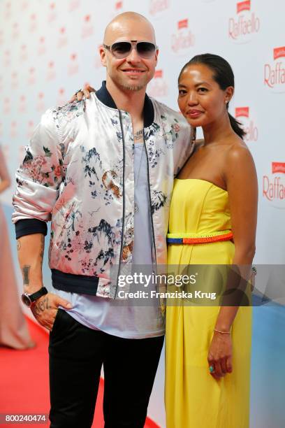 Mateo Jaschik and his girlfriend Tanya Ernst attend the Raffaello Summer Day 2017 to celebrate the 27th anniversary of Raffaello on June 23, 2017 in...