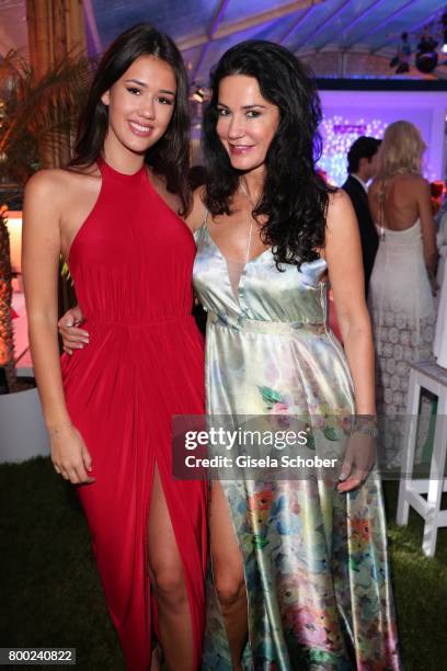 Mariella Ahrens and her daughter Isabella Maria Ahrens during the Raffaello Summer Day 2017 to celebrate the 27th anniversary of Raffaello, at...