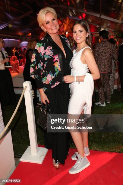 Claudia Effenberg and her daughter Lucia Strunz, daughter of Claudia Effenberg and Thomas Strunz during the Raffaello Summer Day 2017 to celebrate...