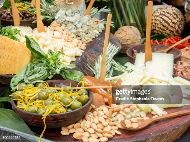 Food on display at the Fast Track Happy Hour during the 2017 Los Angeles Film Festival on June 21, 2017 in Culver City, California.