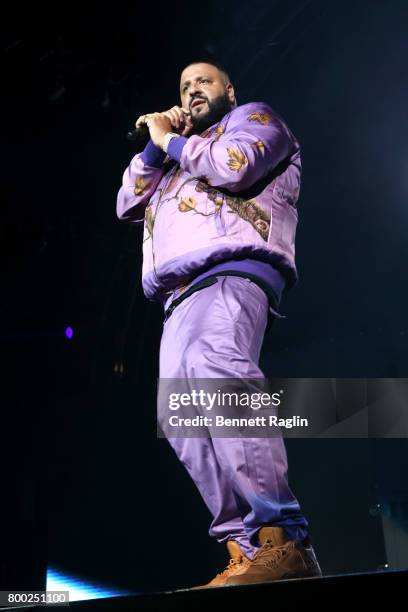 Khaled performs onstage at night two of the STAPLES Center Concert, presented by Coca-Cola, during the 2017 BET Experience at LA Live on June 23,...