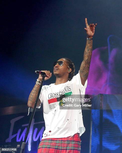 Future performs in concert during his Future Hndrxx tour at Austin360 Amphitheater on June 23, 2017 in Austin, Texas.