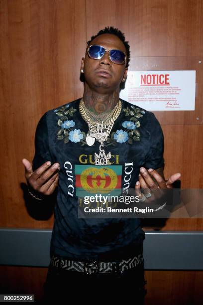 Moneybagg Yo at night two of the STAPLES Center Concert, presented by Coca-Cola, during the 2017 BET Experience at LA Live on June 23, 2017 in Los...