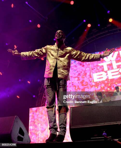 Elijah Kelley onstage at night two of the STAPLES Center Concert, presented by Coca-Cola, during the 2017 BET Experience at LA Live on June 23, 2017...