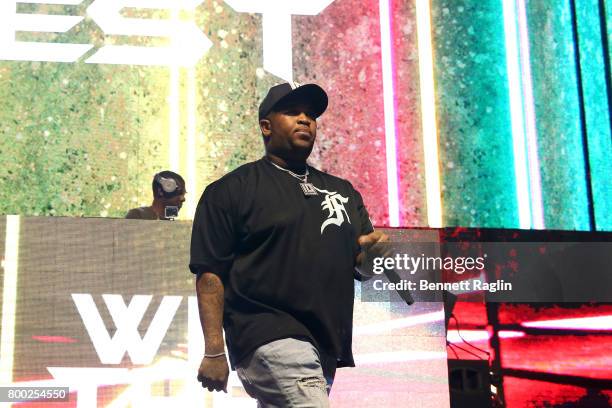 Mustard performs onstage at night two of the STAPLES Center Concert, presented by Coca-Cola, during the 2017 BET Experience at LA Live on June 23,...