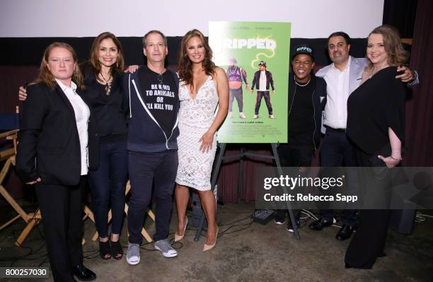 Jennifer Benker, actress Farah White, director Brad Epstein, actress Alex Meneses, actor Kyle Massey, producer Ike Suri and executive producer Jaclyn...