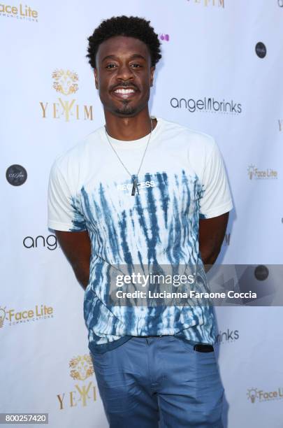 Actor Juhahn Jones attends Yekim X Brinks, a day party and fashion experience at Penthouse Nightclub & Dayclub on June 23, 2017 in West Hollywood,...