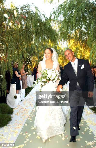 September 29, 2001 file photo of Jennifer Lopez and Cris Judd.