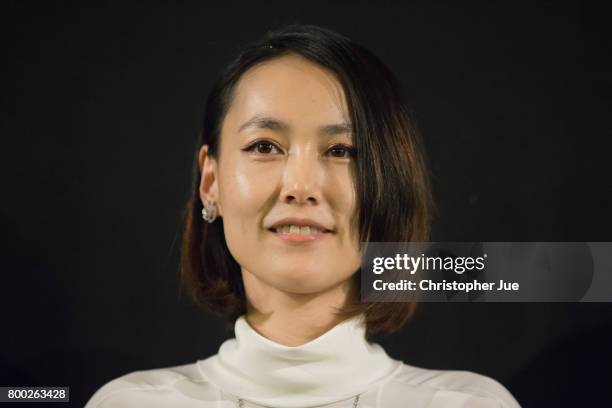 Japanese film actress Rinko Kikuchi attends the 'High Heels' premiere on June 24, 2017 in Tokyo, Japan.