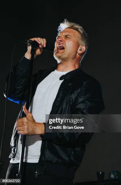 Nathan Willett of Cold War Kids performs at Union Station on June 23, 2017 in Los Angeles, California.