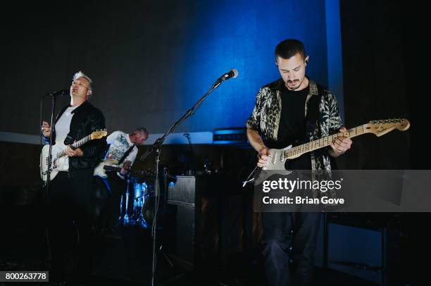 Nathan Willett and David Quon of Cold War Kids perform at Union Station on June 23, 2017 in Los Angeles, California.