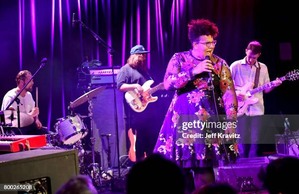 Steve Johnson;Zac Cockrell;Brittany Howard;Heath Fogg of the Alabama Shakes perform at the Roxy Theater on June 23, 2017 in West Hollywood,...