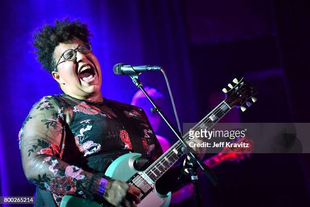 Brittany Howard of the Alabama Shakes perform at the Roxy Theater on June 23, 2017 in West Hollywood, California.