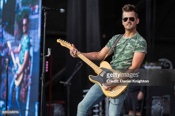 Musician Chase Bryant performs on stage at Mattress Firm Amphitheatre on June 23, 2017 in Chula Vista, California.