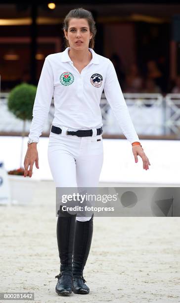 Carlota Casiraghi attends Global Champions Tour of Monaco 2017 on June 23, 2017 in Monte-Carlo, Monaco.