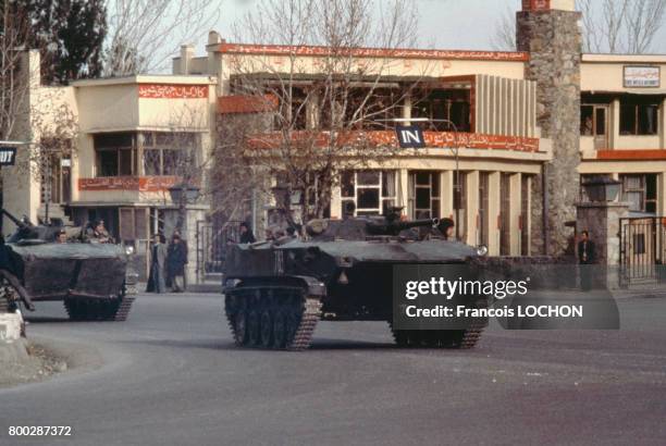 Armée soviétique, le 29 décembre 1979, à Kaboul, Afghanistan.