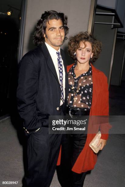 Actor George Clooney and wife Talia Balsam attend the ABC Television Affiliates Party on June 14, 1990 at the Century Plaza Hotel in Los Angeles,...