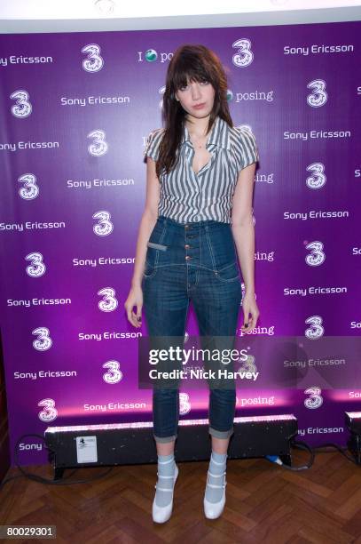 Daisy Lowe attends the Sony Ericsson K770i Phone - Launch Party on October 24, 2007 in London, England.
