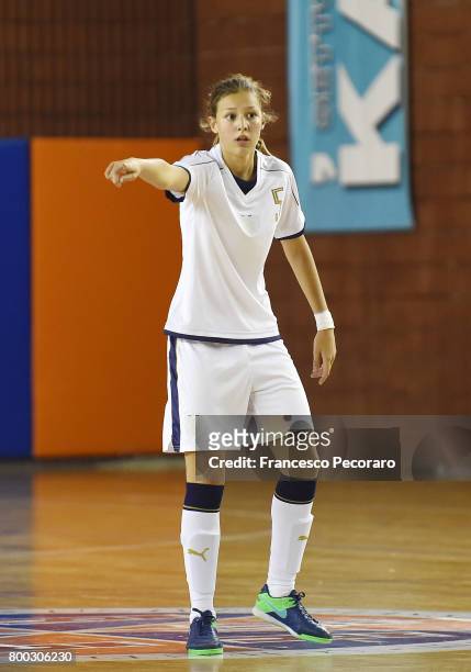 Marfil Errico of Italy in action during the U17 Women Futsal Tournament match between Italy and Kazakhstan on June 22, 2017 in Campobasso, Italy.