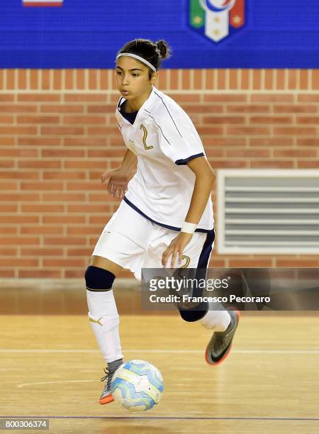 Coach of Italy Roberto Menichelli during the U17 Women Futsal Tournament match between Italy and Kazakhstan on June 22, 2017 in Campobasso, Italy.