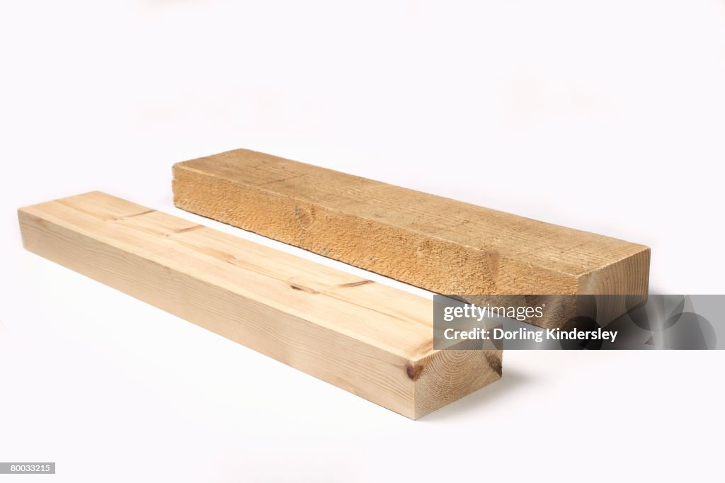 Planed One Planed Timber And One Roughsawn Timber High-Res Stock Photo - Getty ...