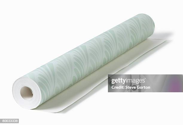 roll of standard wallpaper - rolled up stock pictures, royalty-free photos & images