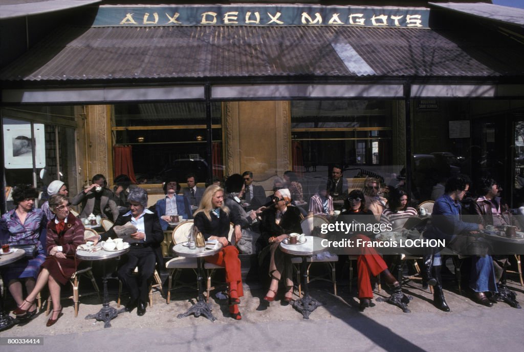 Café 'Aux deux magots' à Paris
