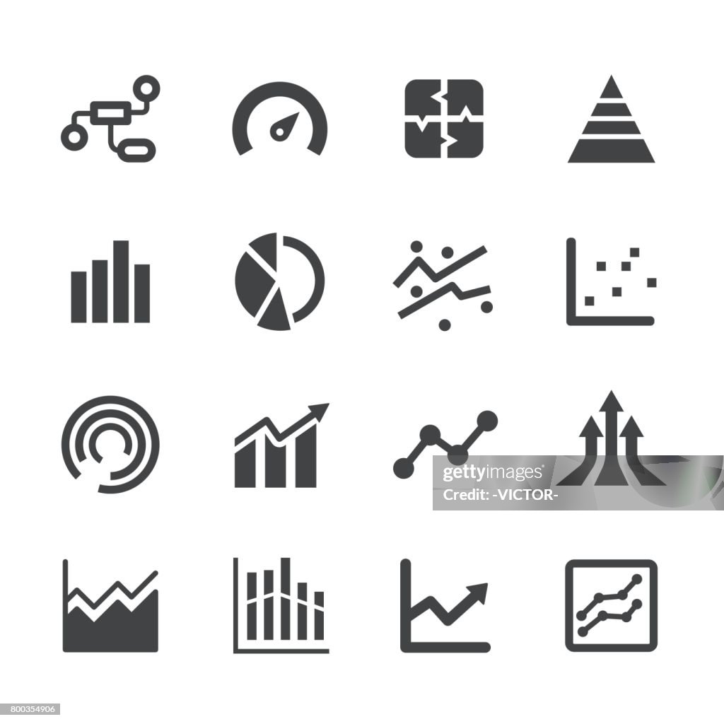 Gráfico información iconos de Acme serie