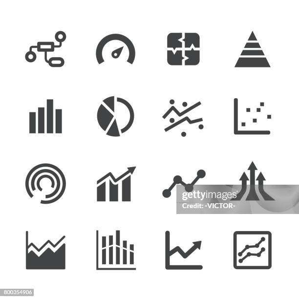 info graphic icons - acme series - financial report stock illustrations