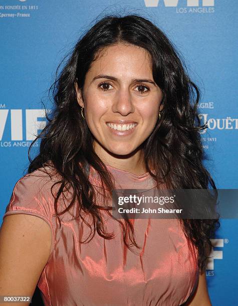 Director Isabel Vega attends the Perrier-Jouet and Women In Film Oscar Nominee event at a private residence on February 22, 2008 in Beverly Hills,...