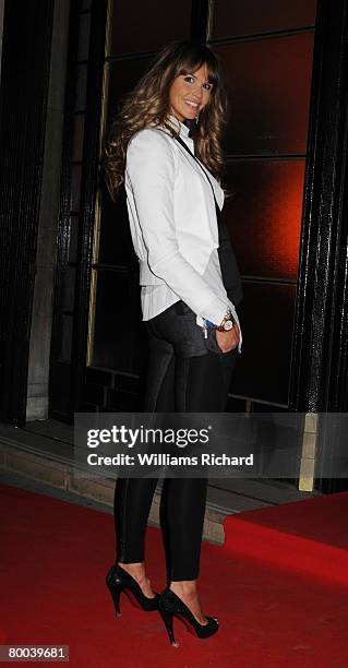 Supermodel Elle Macpherson attends the 'Figures of Speech' fundraising Gala at the Royal Horticultural Hall on February 27, 2008 in London.