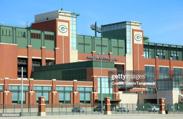 lambeau field - green bay wisconsin - fotografias e filmes do acervo