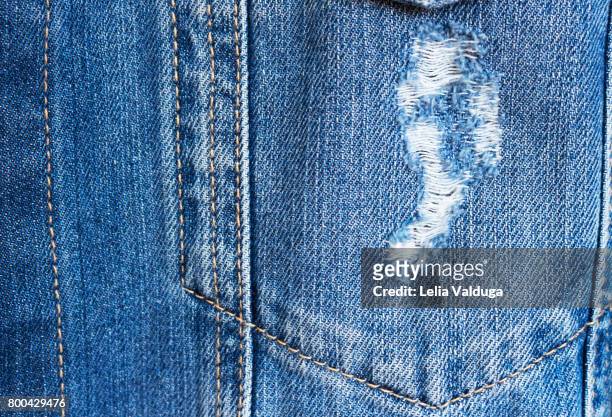 jeans destroyed  fashion - jean jacket stock pictures, royalty-free photos & images