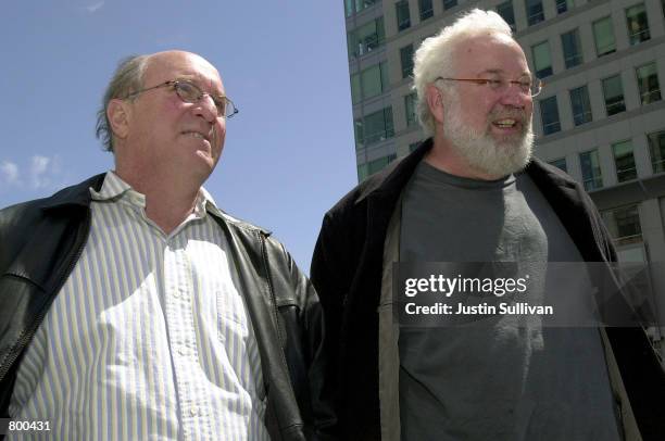 Song writers Jeffrey Cohen, right, who has written songs for Mariah Carey, Aretha Franklin and Santana and Andre Pessis, who has written songs for...