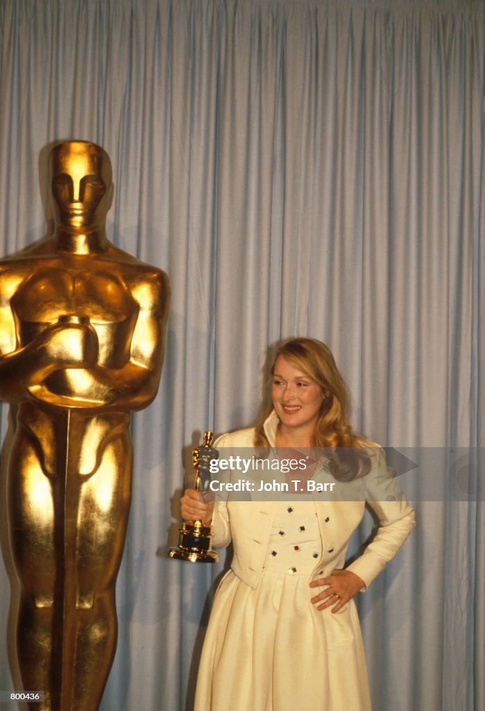 Meryl Streep Receives An Oscar