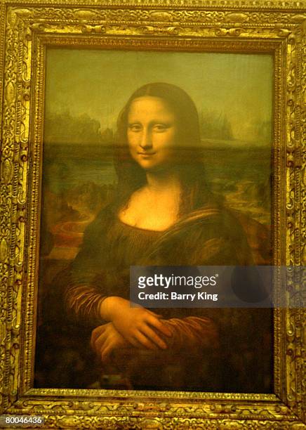 The Mona Lisa at the Louvre Museum in Paris, France