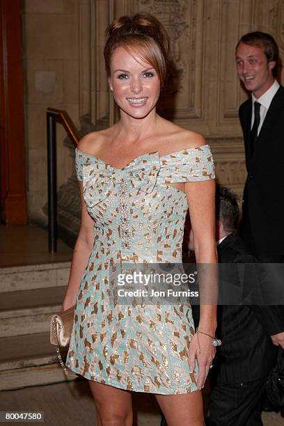 Amanda Holden attends the National Television Awards 2007 held at the Royal Albert Hall on October 31, 2007 in London, England.