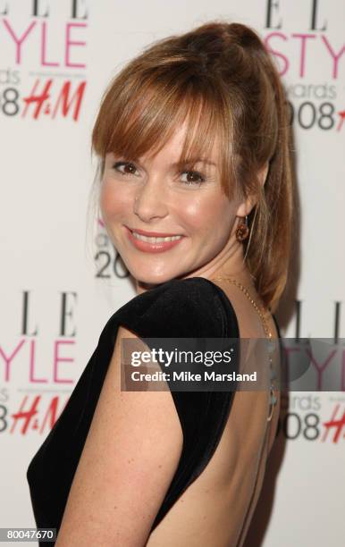 Amanda Holden arrives at the Elle Style Awards 2008 at The Westway on February 12, 2008 in London, England.