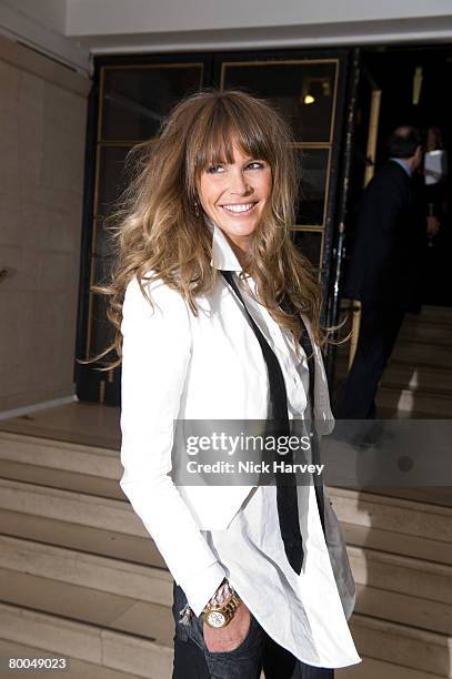 Elle Macpherson attends the Institute of Contemporary Arts Annual Fundraising Gala "Figures of Speech" on February 27, 2008 in London, England.