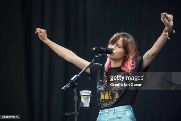 Gabrielle Aplin performs on the Other Stage during day 3 of the Glastonbury Festival 2017 at Worthy Farm, Pilton on June 24, 2017 in Glastonbury,...