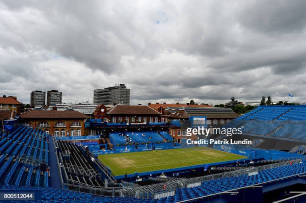 General view of centre court ahead of the Quarter-Final of the Aegon Championships on day six at Queens Club on June 24, 2017 in London, England.