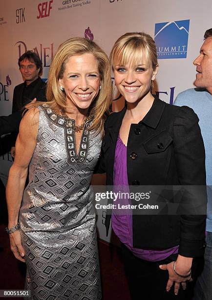 Editor-in-Chief of Self Magazine Lucy Danziger and actress Reese Witherspoon attend the premiere of "Penelope" presented by Self Magazine at the DGA...