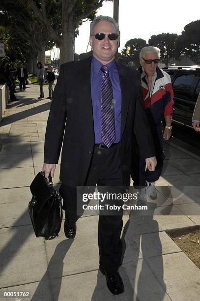 Mischa Bartons attorney Anthony V. Salerno arrives at court for the actors arraignment on misdemeanor DUI and drug possession charges at the Beverly...