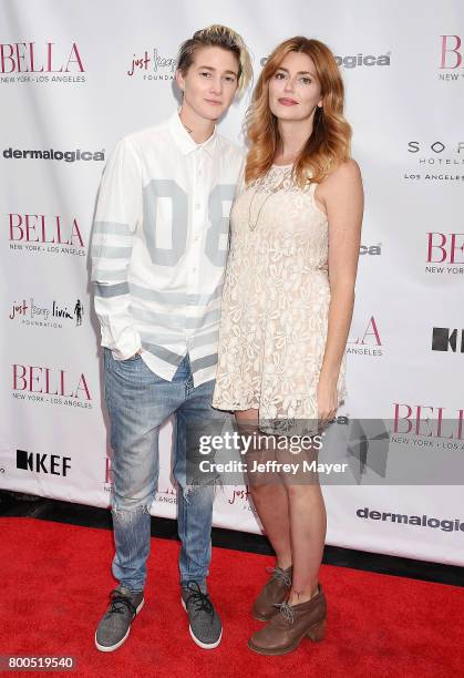 Actors Mav Viola and Diora Baird attend the BELLA Los Angeles Summer Issue Cover Launch Party at Sofitel Los Angeles At Beverly Hills on June 23,...