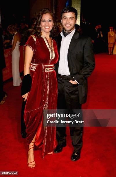 Actor Assaad Bouab and unidentified guest attend the Arabian Nights Gala and the premiere of the movie 'Whatever Lola Wants' during day three of the...