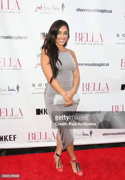 Singer Inas X attends the BELLA Magazine Los Angeles summer Issue launch party at the Sofitel Los Angeles At Beverly Hills on June 23, 2017 in Los...