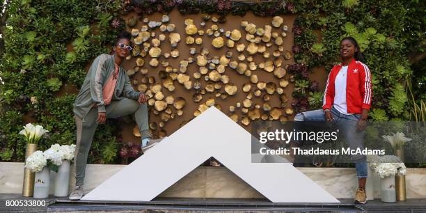 Gizzle and Bre-Z at Four Seasons Hotel Los Angeles at Beverly Hills on June 23, 2017 in Los Angeles, California.